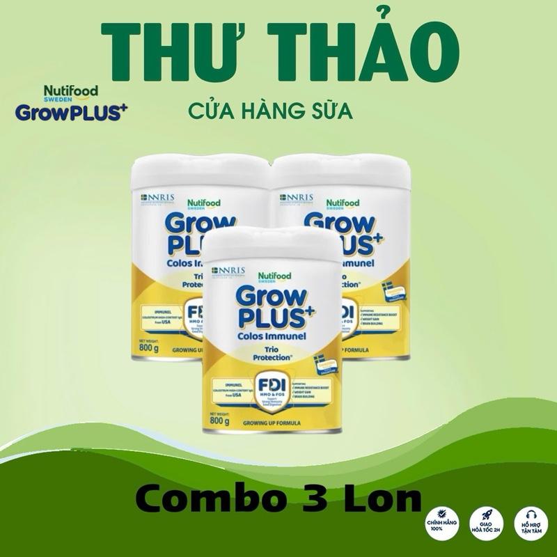 COMBO 3 LON SỮA BỘT CÔNG THỨC GROW PLUS IMMUNEL 800G