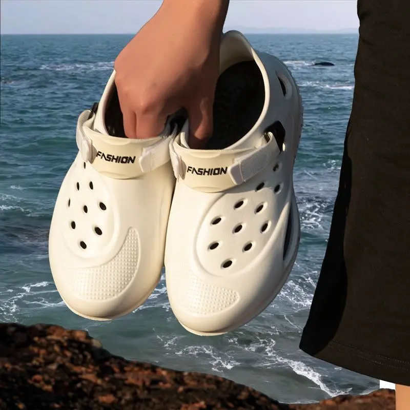 Ultra-Soft Breathable Men's Flip-Flops | Quick-Dry Mesh Ventilation | White Summer Casual Beach Shoes 2025 New Streetwear Trend