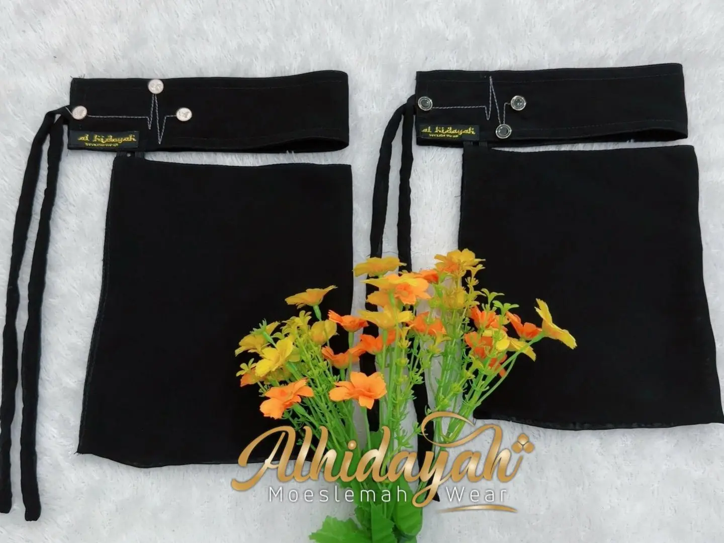 Niqob MELINDA | Matt Sifon Silky dan Jettblack | Niqob Niqab Bandana Wolfis Wolvis Terbaru Niqob Yaman