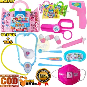 ( BISA COD ) PROMO Mainan Edukasi Anak Dokter Dokteran + Tas / Mainan Anak Dokter Set / Mainan Anak Perempuan / Mainan Anak Laki Laki SNI Murah