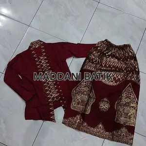 Setelan Kebaya anak perempuan batik Katun WAYANG SERIES Setelan Kebaya Modern