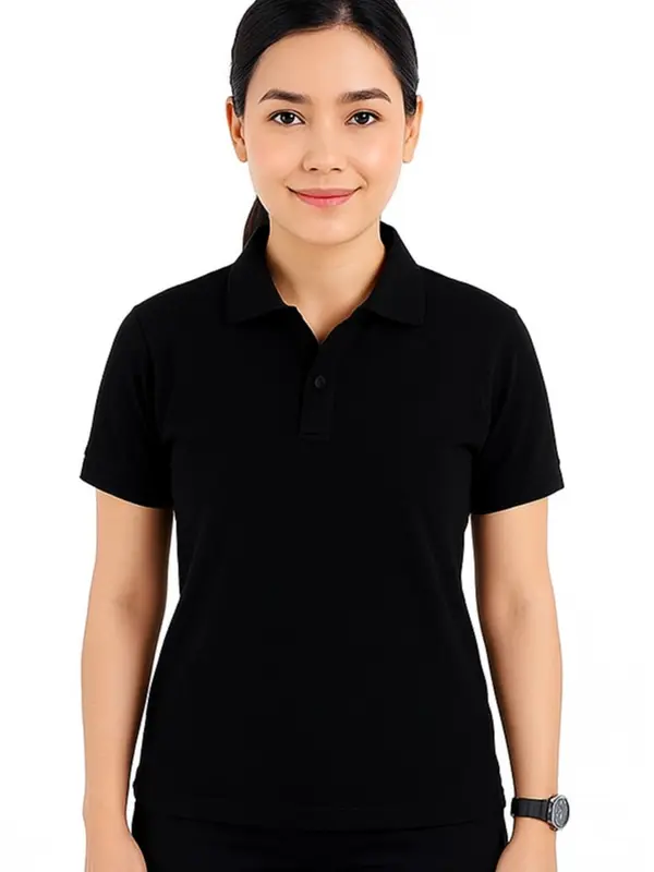 VNCENTID Kaos Polo Shirt Wanita Cewek Baju Kerah Berkerah Polo Lady Kaus Wanita Atasan Pendek Top Polos 2