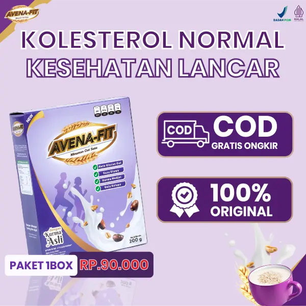 1 Box Avenafit Oatmeal Susu Kurma Untuk Sarapan | BPOM & Halal MUI [ BISA COD ]