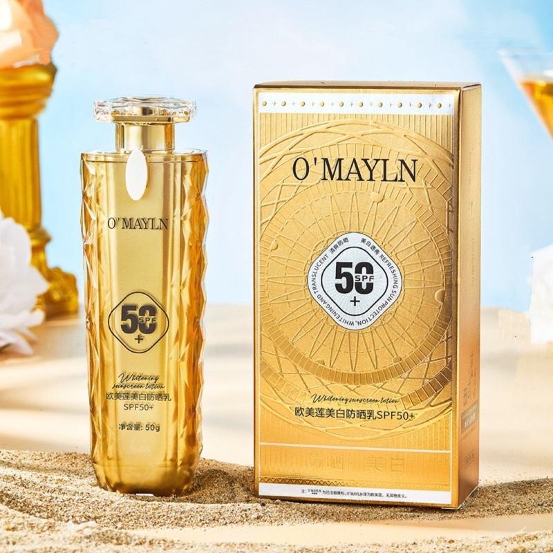  Kem Chống Nắng Dành Cho Da Mặt Nâng Tone Tự Nhiên Siêu Đẹp  O'MAYLN spf50+ Giúp Bảo Vệ Làn Da Khỏi Ánh Nắng Tia Cực Tím Kem Mỏng Mịn Dễ Tệp Da Nhanh Không Gây Bết Rít 