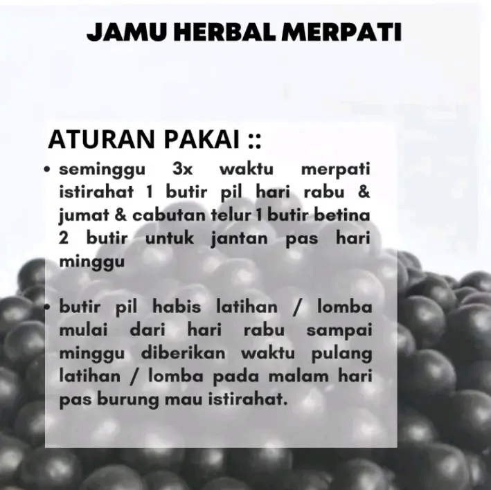 JAMU MERPATI CEPAT GIRING KERAS isi 100 butir sarang walet ferfect power jamu ginseng teki hff rjb xes4 elite 99 extra JP 8