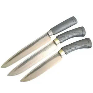 Pisau Dapur Set 3in1 Bahan Baja Ukuran Lion Jumbo 16cm x 3cm Alat Dapur Serbaguna untuk Pisau Buah Daging dan Pengupas Buah Ideal untuk Kebutuhan Dapur Anda