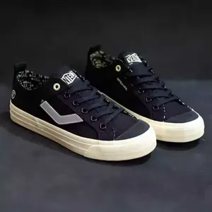 Sepatu Sneakers Evil Low Black Natural - Sepatu Kasual Cocok Untuk Anak Sekolah SD SMP SMA KULIAH KERJA Bahan Kanvas Berkualitas Premium
