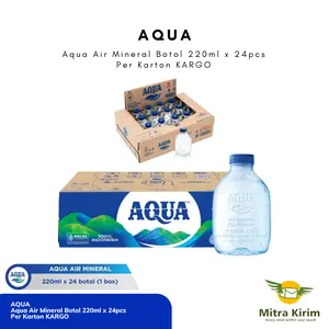 Aqua Cube Botol 220ml x 24pcs - Per Karton KARGO