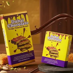 (Langsung Kirim)coklat dubai size mini sedah besar viral kunafe pistachio Chocolate