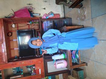 Product Review of Gamis Muslim Anak Perempuan Usia 6 7 8 9 10 11 12 13 Tahun Padma Syari Kids Bahan cringkel Brukat from R**🌺 0