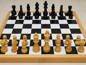 WINNO TOYSLAND - Papan Catur Kayu Ukuran 36CM Size L Large Broad Bidaknya Kayu Standar