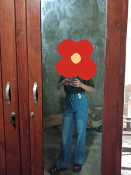 Product Review of HANDS UP - JINISO Cargo Baggy Celana Jeans Wanita Highwaist from l**🕊 2
