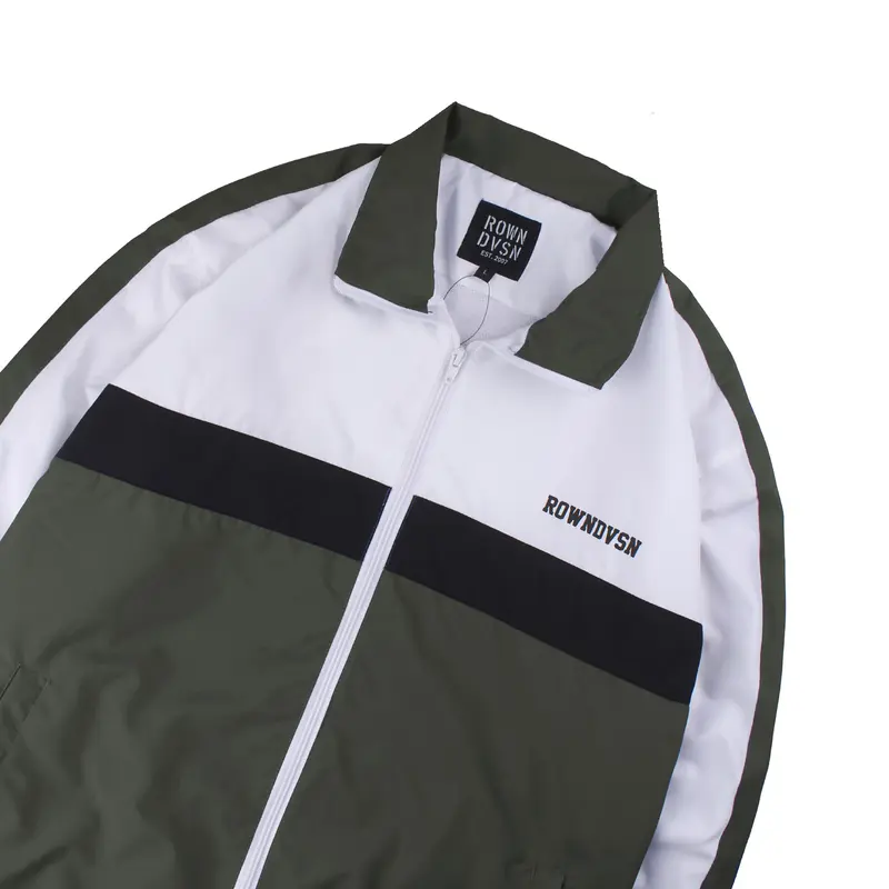 Rown Division Storage Jaket Tracksuit Complex White Green 2