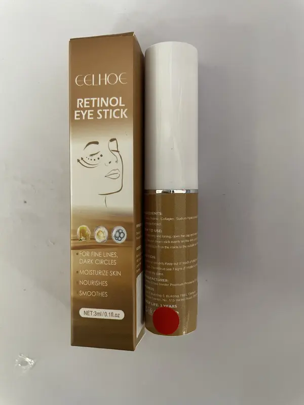 [COD]EELHOE Retinol Eye Cream Stick Mengurangi Garis Halus, Memudarkan Kantung Mata Dan Lingkaran Hitam, Melembabkan Dan Mengencangkan Kulit Sekitar Mata 3ml 7
