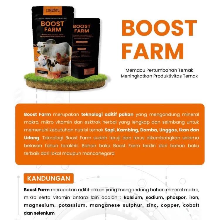 Nutricell Boost Farm Nutrisi Ternak untuk Sapi, Kambing, dan Domba 4
