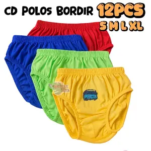 GROSIR 12 PCS ( 1 LUSIN ) CELANA DALAM ANAK COWOK BORDIR KARTUN MURAH