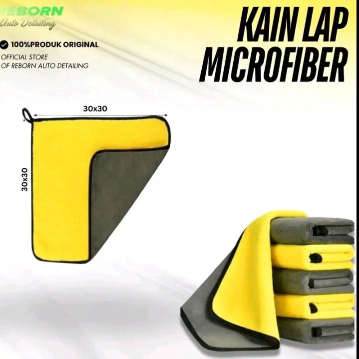 -Kain lap Mikrofiber 30x30 Multifungsi -daya serap tinggi Pembersih