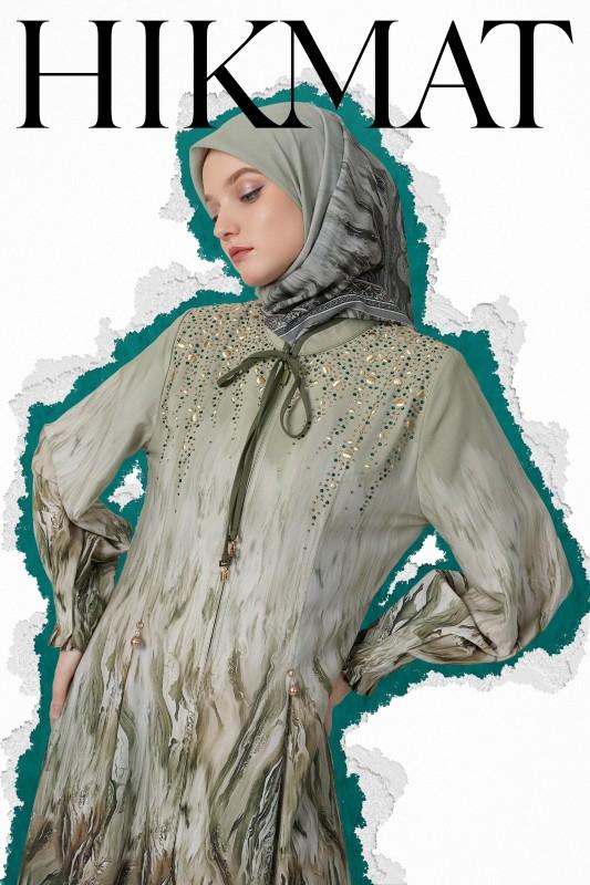 Hikmat Fashion Original A6682-04 Abaya Hikmat  noerbutikmuslim