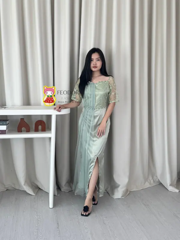 [ FEODORA ] DRESS AURORA / dress pesta premium / gaun pesta terbaru / dress party / dress kondangan / dress natal 2025 5