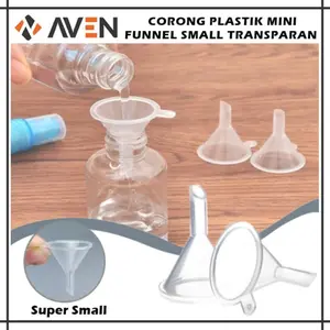 Corong Mini Plastik Funnel Small Transparan For Refill Parfum Oil