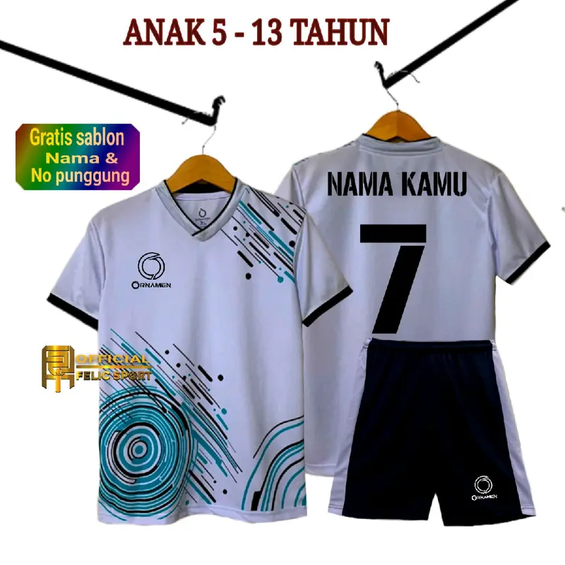 ( CUSTOM ) Baju olahraga anak laki laki/perempuan kaos bola futsal badminton voli tenis basket lari  usia 5-13 tahun uniseks cowo cewek Pakaian Setelan Sepak bola  Outdoor  Sport (MOTIF galaxi) 1