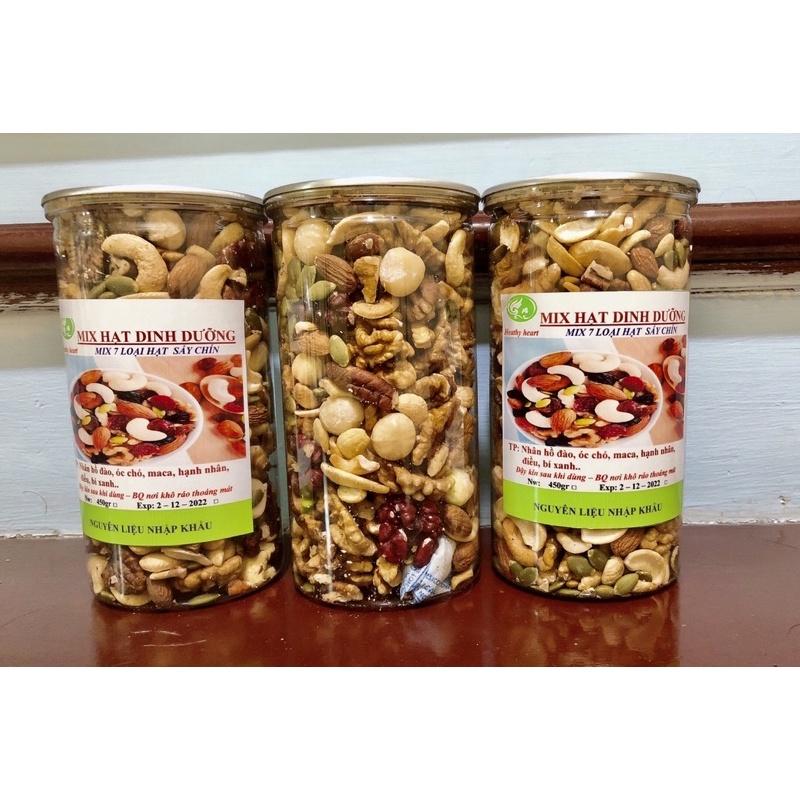 Mix Hạt dinh dưỡng cao cấp hộp 450g - 7 loại hạt k có nhox1cv1xvx21x10v