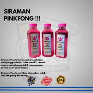 Siraman Pinkfong by Oscar Fishing Bait untuk umpan alam cacing dan ulat hongkong