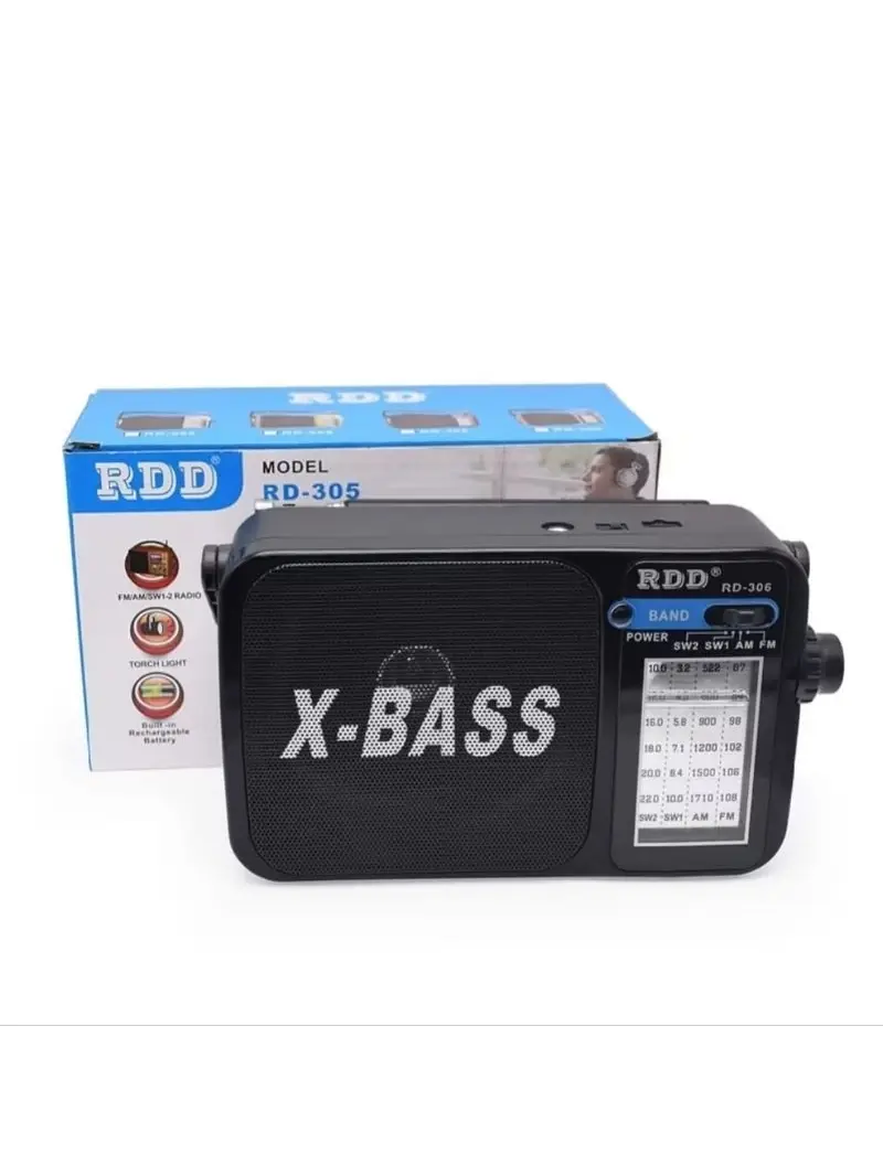 Radio Speaker Bluetooth RD-306 X-bass Portable FM/AM/SW Suara Kencang Radio Antik Classic  Terbaru Berkualitas