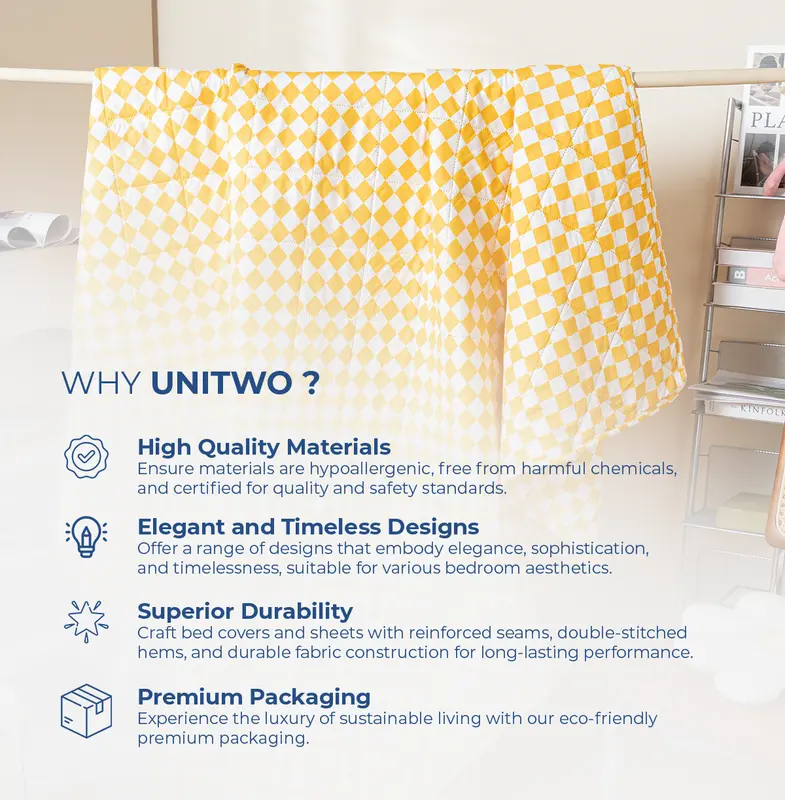 UNITWO DAILY [Bed Cover Only] - BED COVER / SELIMUT Motif Lucu Favorit anak dan Dewasa Hangat, Nyaman Ukuran Single, Queen, dan King 120, 160, 180 CM 2
