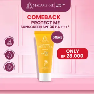【COMING BACK!】Madame Gie Protect Me Sunscreen SPF 30 PA +++ 50ml With Calendula - Skincare Sunblock