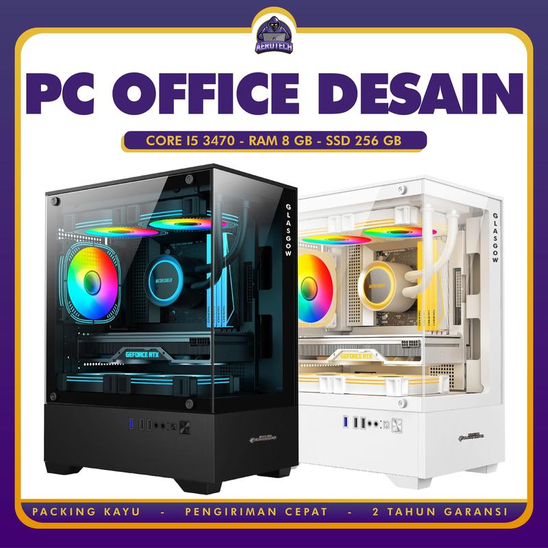 Paket Lengkap PC Rakitan Core i5 3470 + Case RGB RAM 8GB + SSD - Shop ...