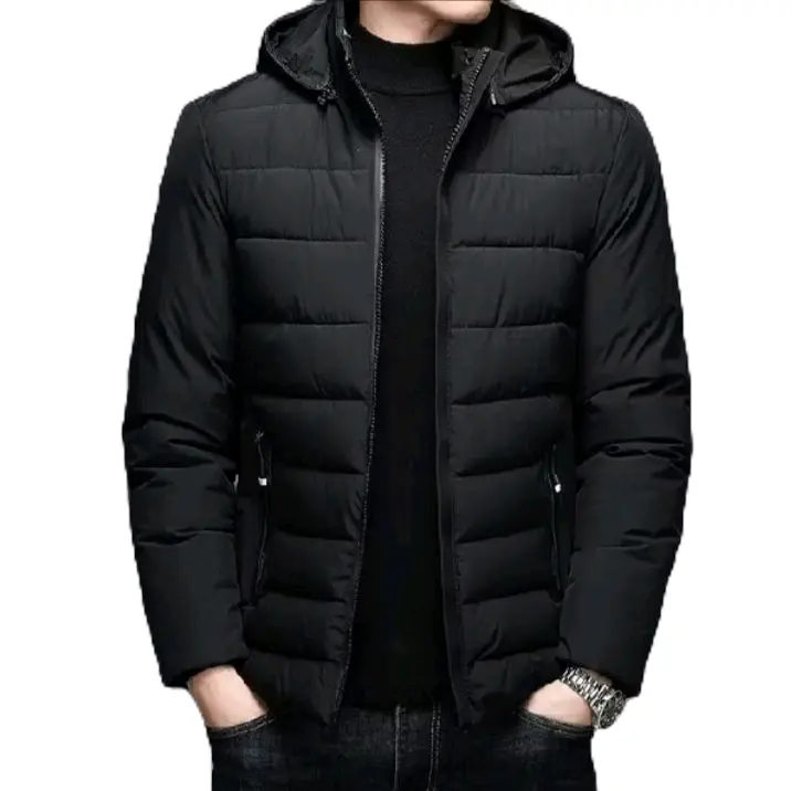Jaket musim dingin pria/ Jaket winter pria/ Jaket hangat tebal/ Jaket kembung Casual Hitam 0