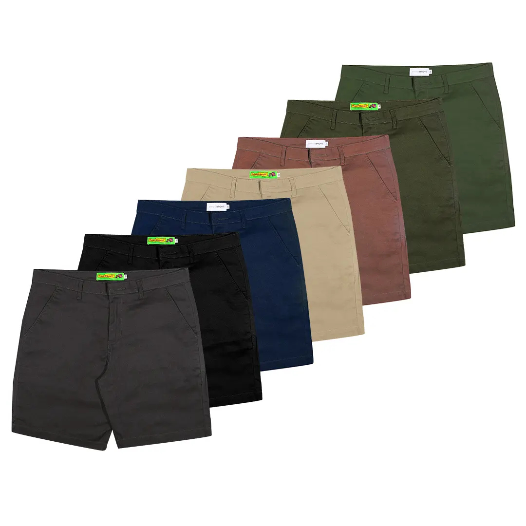 Shining Bright Chinos Short Pants - Hitam Multi Color Celana Pendek Chino Pria Katun Twill Casual Reguler