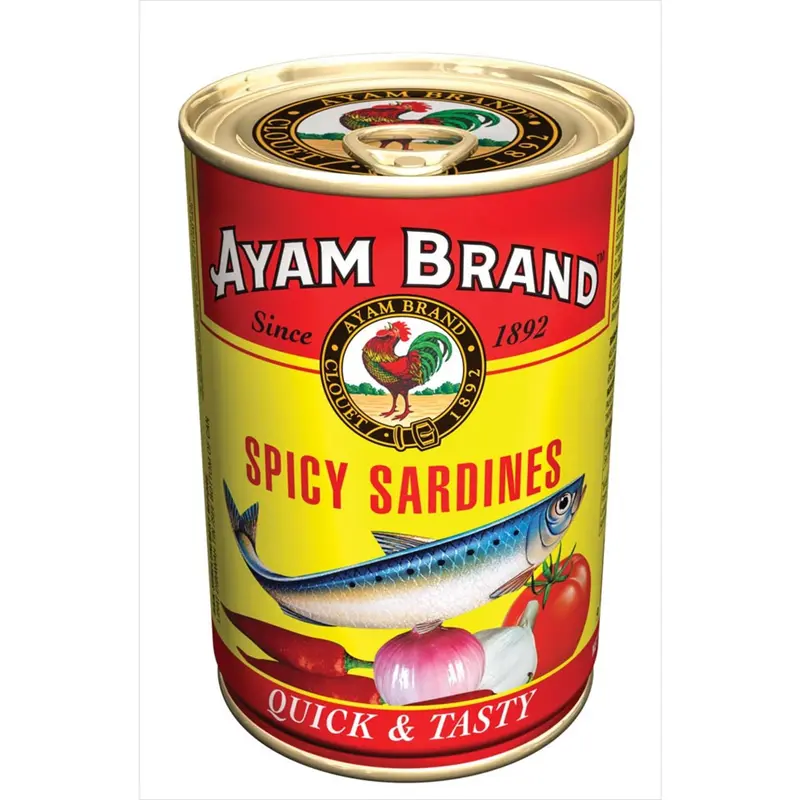 AYAM BRAND 425gr IN SPICY SAUCE SARDINES / MACKEREL KALENG SARDEN FISH 5