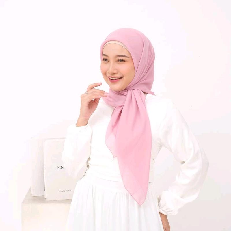 Kerudung Wanita Segiempat Bella Square Premium - Basic, Muslim Nyaman 3