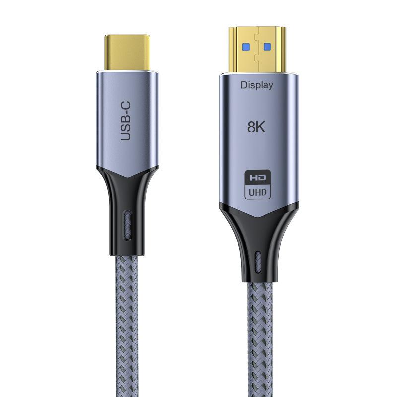 Kabel Type-C ke HDMI 8K/4K untuk Laptop & HP | Type-C to HDMI Cable 8K/4K for Laptop & Phone