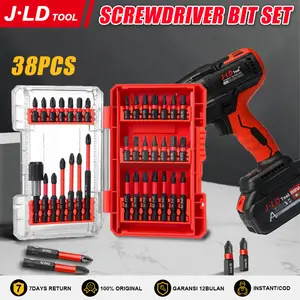 JLD 38pc Set Mata Bor & Obeng Magnet Screwdriver Bit Set Alat Perbaikan Professional Lengkap untuk Tukang Teknisi dan DIY alat  serbaguna  multifungsi