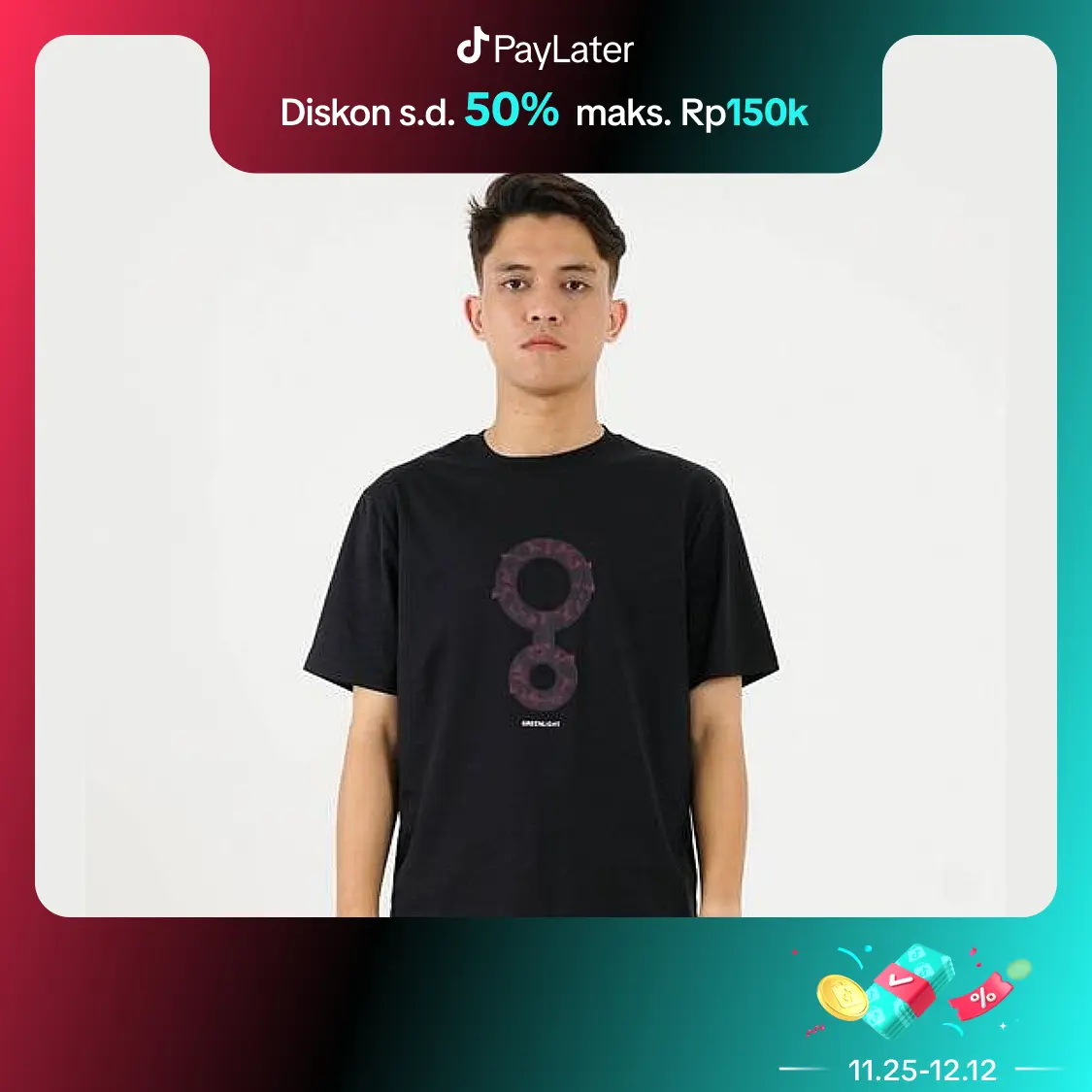 Greenlight Kaos Pria Lengan Pendek Cotton Logo OL-241223 Katun