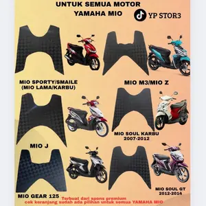 Karpet motor  MIO SEMUA bahan Spon premium ketebalan ± 9-10 mm