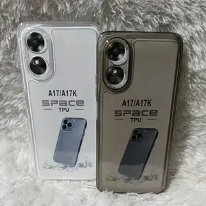 Softcase Casing OP A17/A17K Selikon Bening Trasparan Pelindung belakang HP+Camera