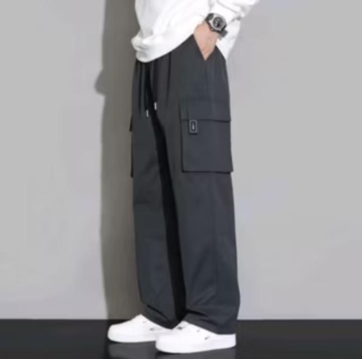 Celana Cargo Panjang Pria Korean Style Oversize Baggy Pants Pria Celana Trening Pria Big Size Celana Pria Loose 2