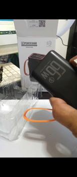 Product Review of powerbank ip  60000mAh ori 66W Super Fast Charging dengan LED Display dan 3 Port Keluaran USB  4 Hitam Charger Powerbank Jam Plastik Putih lightning usb 3.0 power bank 60000 original from 🦂**😀 1