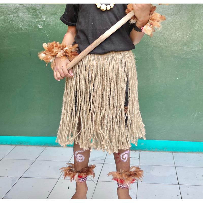 rok rumbai goni accecories tari papua - Shop | Tokopedia