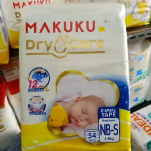 Makuku Dry Care NB-S54/M36/L34/L54/XL28/XXL40 Baby Diapers