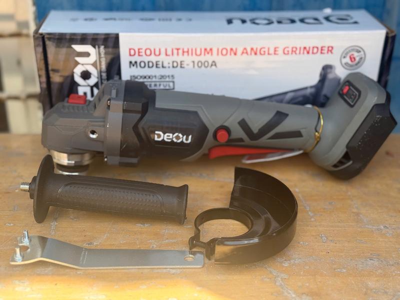 Deou Máy Mài Góc DE-100A 100MM Sử Dụng Chân Pin 21V Tốc Độ 3.300-9.800 RPM Không Kèm Pin Và Sạc