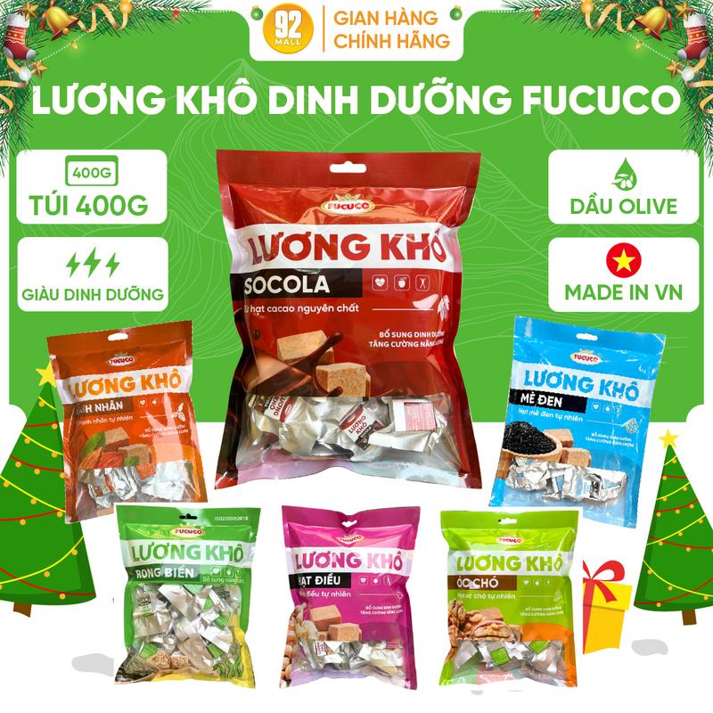  Lương Khô Óc Chó và Socola Túi 400g Bổ Sung Năng Lượng Ăn Vặt Bánh Quy 