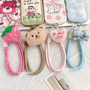 Tali Hanphone Lanyard Universal Bisa Cross-Tangan Motif Kartun Lucy Gelang Gantungan HP