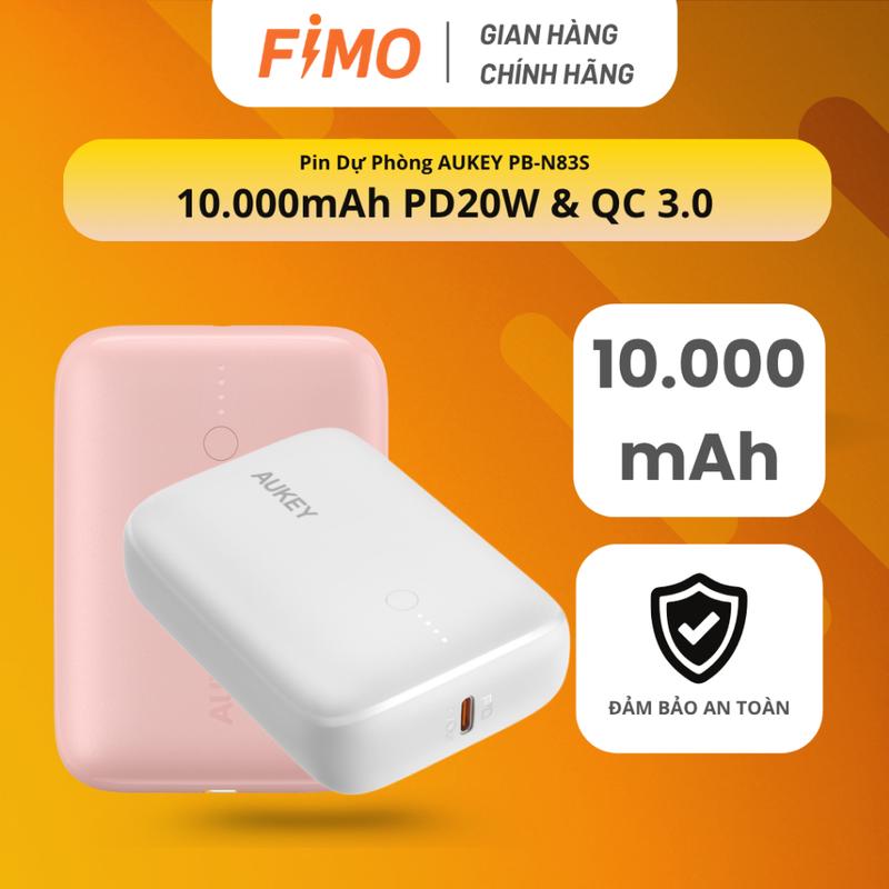 Pin Sạc Dự Phòng Aukey PB-N83S 10000mAh PD 20W | Chính Hãng FIMO