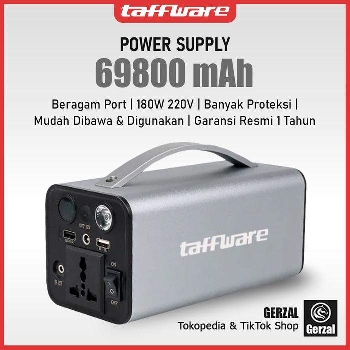 Gambar Taffware OKD180 Power Supply Station Generator 220V 69800mAh dari GERZAL Kota Administrasi Jakarta Barat Tokopedia