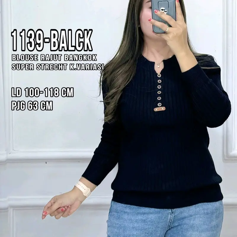 1139 BLOUSE RAJUT BANGKOK HALUS 2